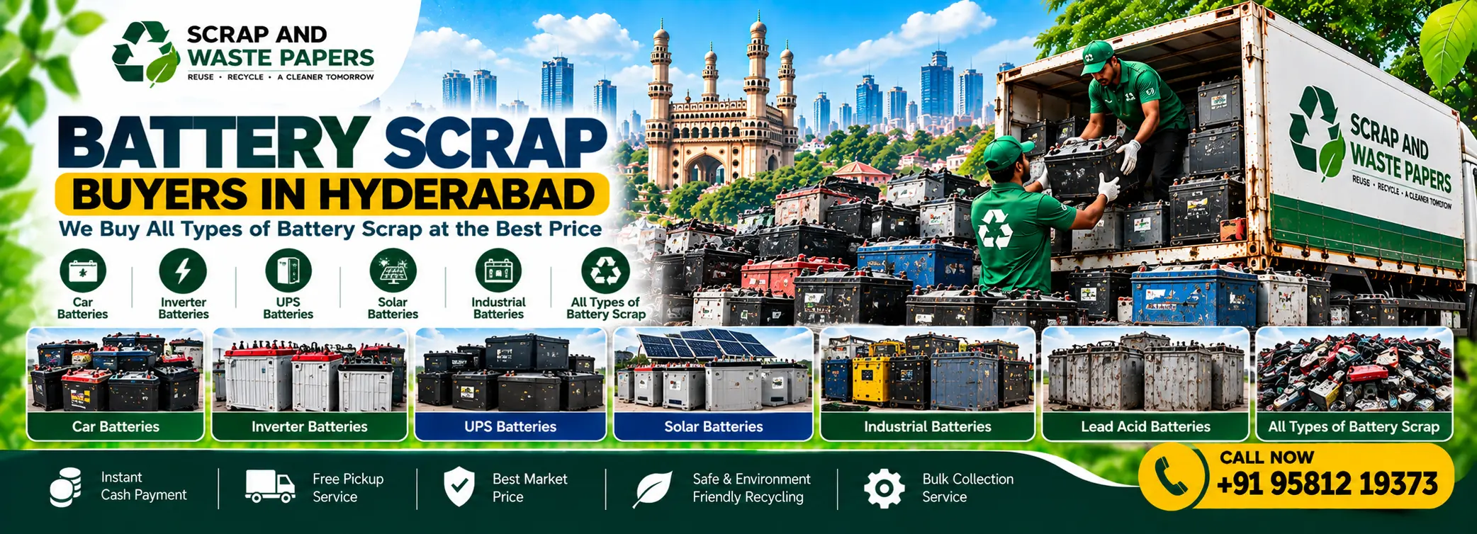 Battery Scrap Recycling Hyderabad