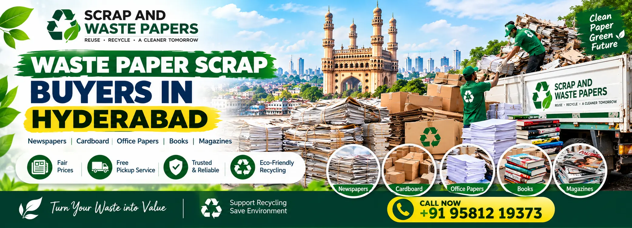 Waste Paper Recycling Hyderabad
